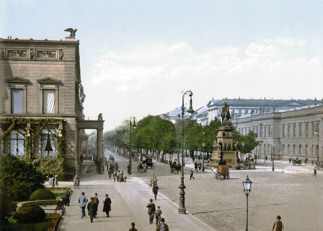Улица Унтер-ден-Линден (Unter den Linden), 1890 год