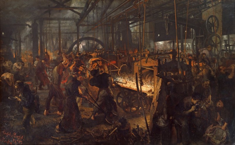 «Железопрокатный завод» Адольфа фон Менцеля (1875 г.)