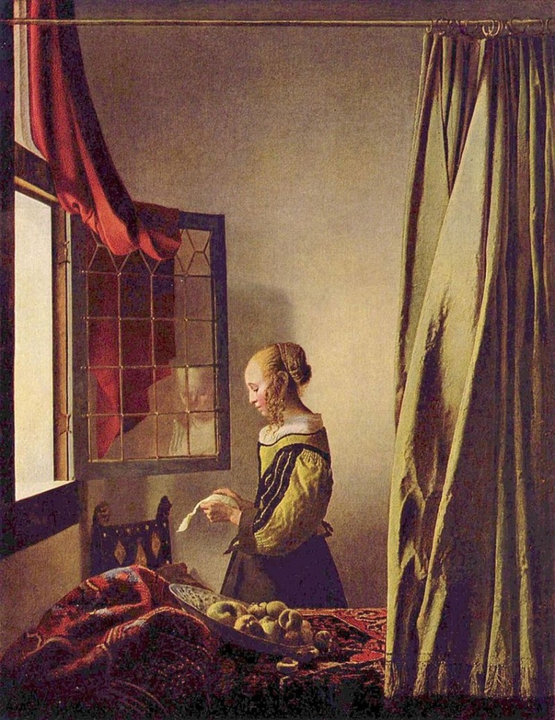 «Девушка, читающая письмо у раскрытого окна» Ян Вермер.