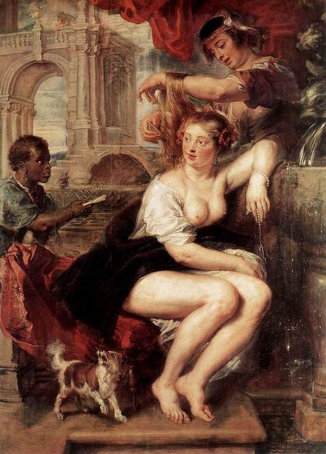 "Вирсавия у фонтана", Питер Пауль Рубенс, 1635г.