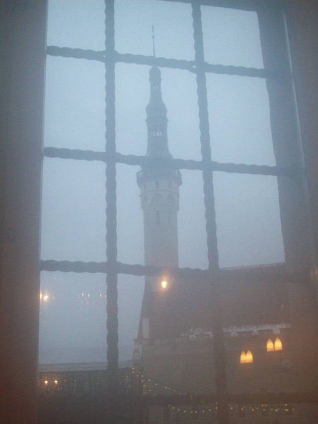 Из окна открывается вид на ратушу.