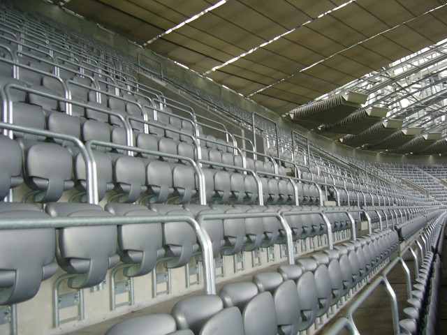 Футбольный стадион «Альянц Арена» (Allianz Arena), внутренний вид 