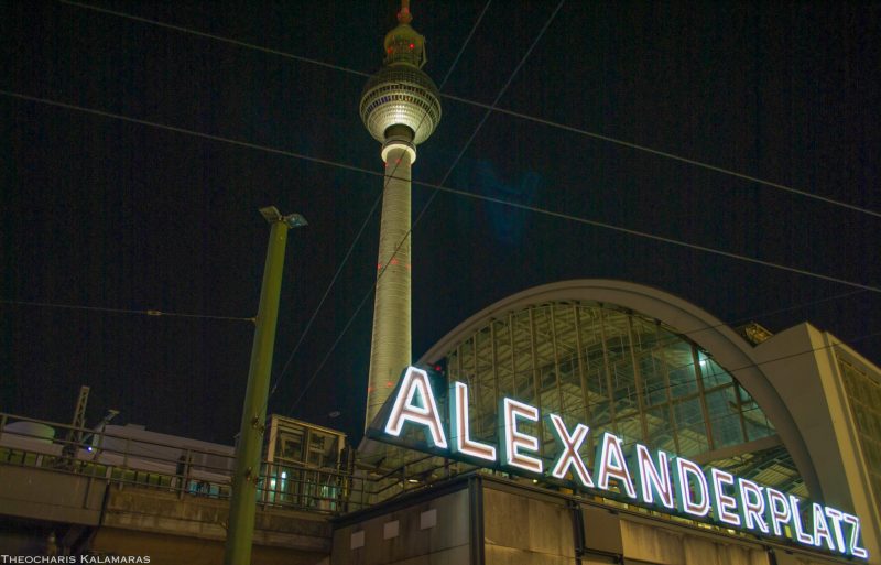 Телебашня рядом с Alexanderplatz Bahnhof