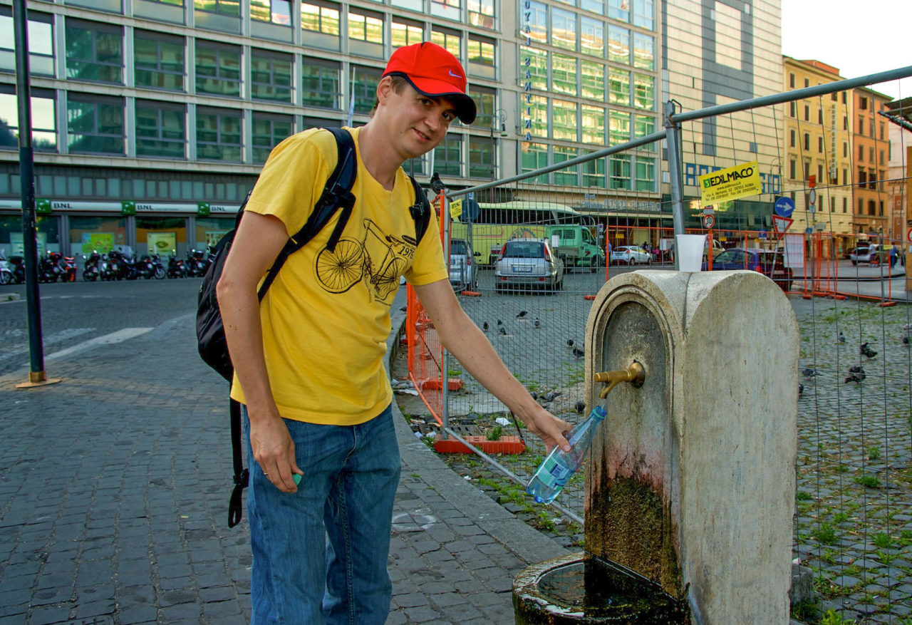 Питьевые фонтанчики в Риме