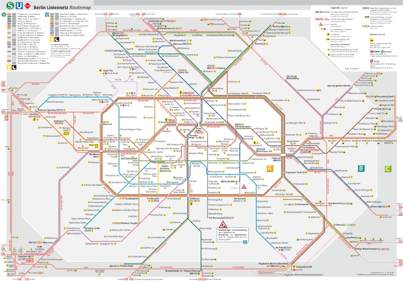 Схема метро Берлина