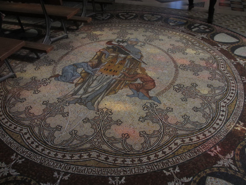 Мозаичный пол в Кельнском соборе