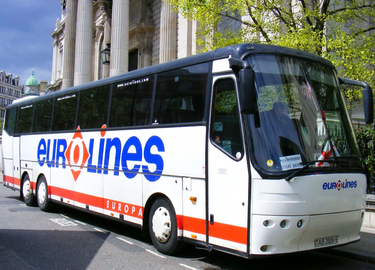 Автобусах Eurolines 