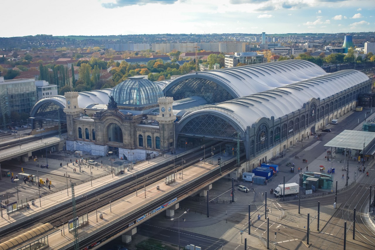 Центральный вокзал Дрездена